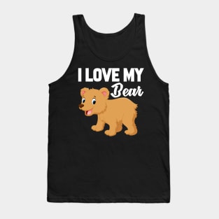 I Love My Bear Tank Top